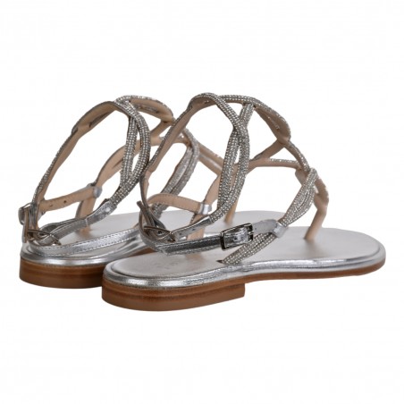 SANDALO MICROCRISTALLI PAOLA FIORENZA SS2462 ARGENTO
