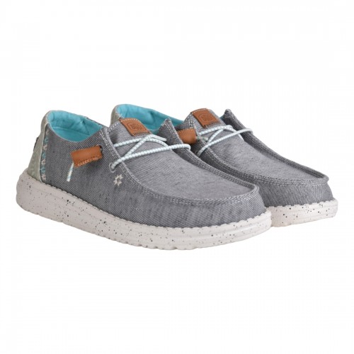 MOCASSINO LACCI HEY DUDE WENDYHEATHERED GREY