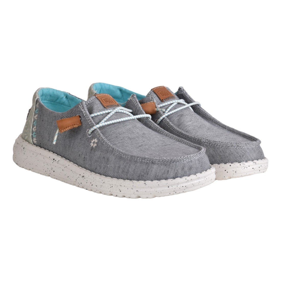 MOCASSINO LACCI HEY DUDE WENDYHEATHERED GREY