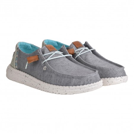MOCASSINO LACCI HEY DUDE WENDYHEATHERED GREY