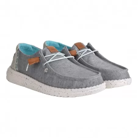 MOCASSINO LACCI HEY DUDE WENDYHEATHERED GREY