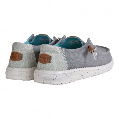 MOCASSINO LACCI HEY DUDE WENDYHEATHERED GREY