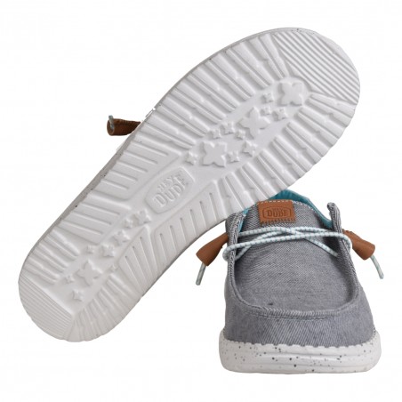MOCASSINO LACCI HEY DUDE WENDYHEATHERED GREY