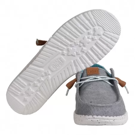 MOCASSINO LACCI HEY DUDE WENDYHEATHERED GREY