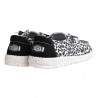 MOCASSINO LACCI IN TESSUTO HEY DUDE WENDYLEOPARD BLK/GREY