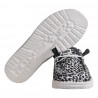 MOCASSINO LACCI IN TESSUTO HEY DUDE WENDYLEOPARD BLK/GREY