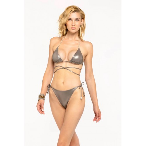 BIKINI TRIANGOLO E SLIP GLOSS GOLD 4GIVENESS FGBW3757 090