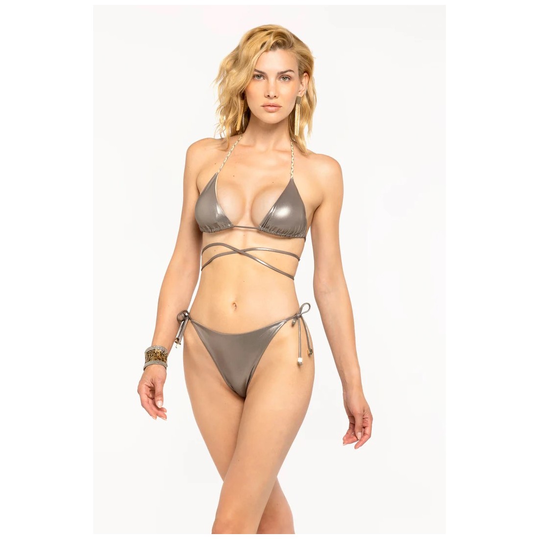 BIKINI TRIANGOLO E SLIP GLOSS GOLD 4GIVENESS FGBW3757 090