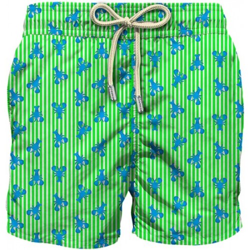 SWIMSHORT COMFORT LIGHT LOBSTERY STRIPES S75 MC2 SAINT BARTH COM0009 03218F