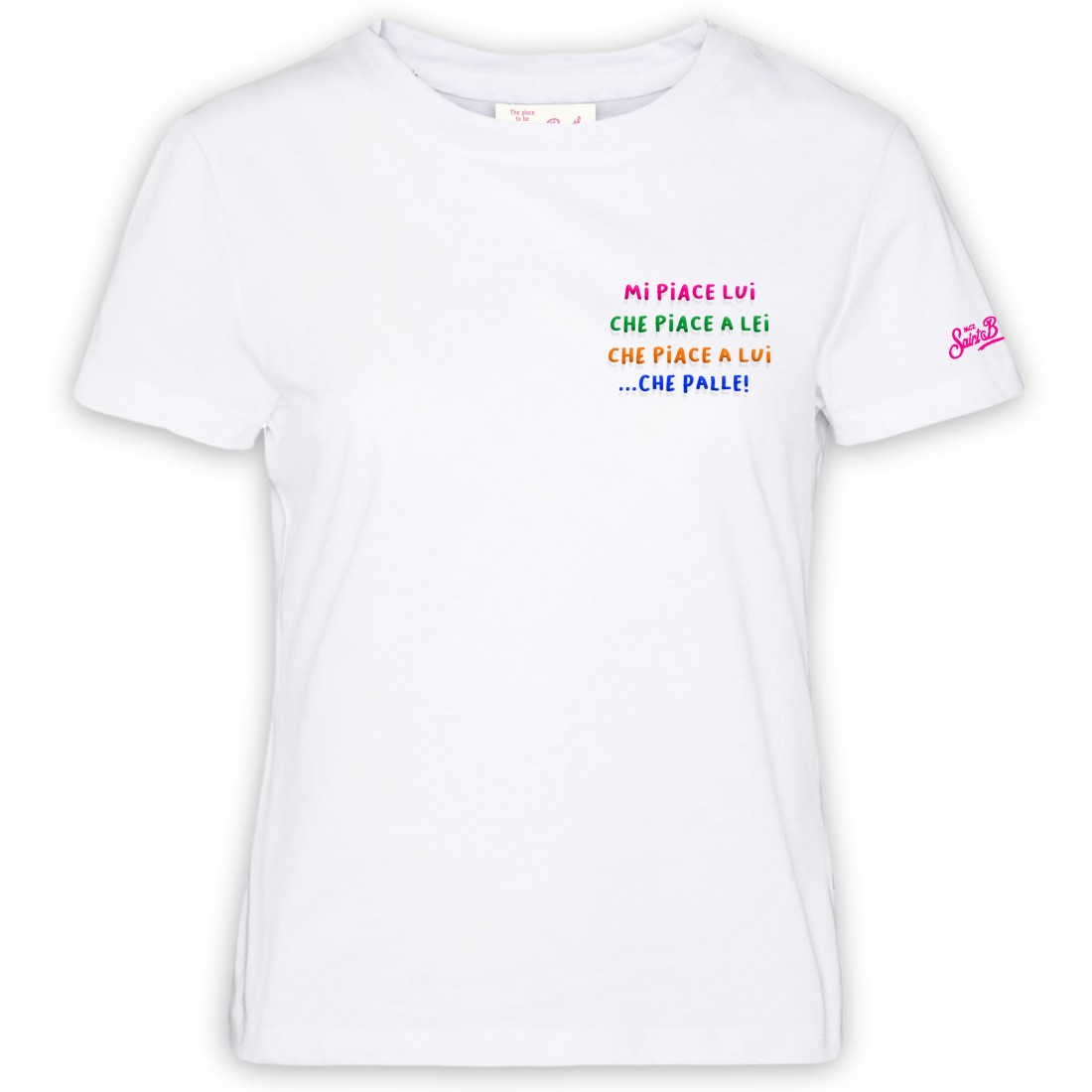 T-SHIRT EMILIE MI PIACE LUI 01 EMB MC2 SAINT BARTH EMI0001 09840F