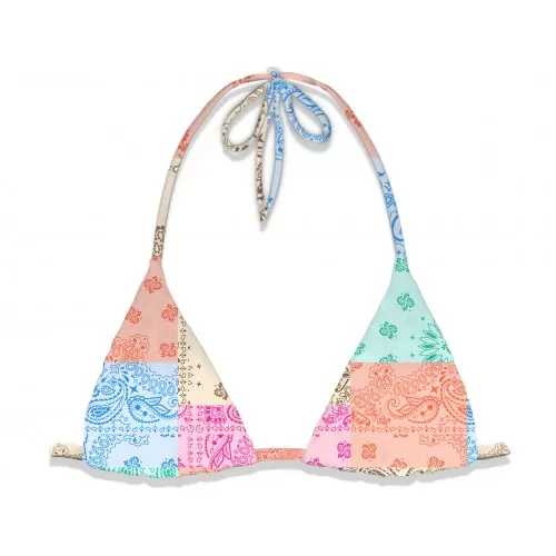 TRIANGLE TOP LEAH BANDANNA ROUND MULTIC MC2 SAINT BARTH LEH0001 05353F