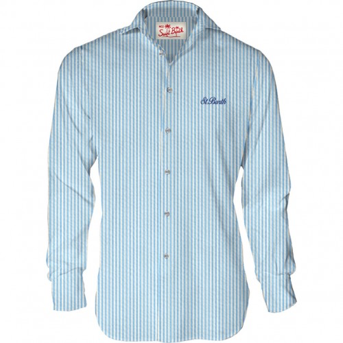 SHIRT PAMPLONA STRIPES S 31 EMB MC2 SAINT BARTH PAMP001 04481F