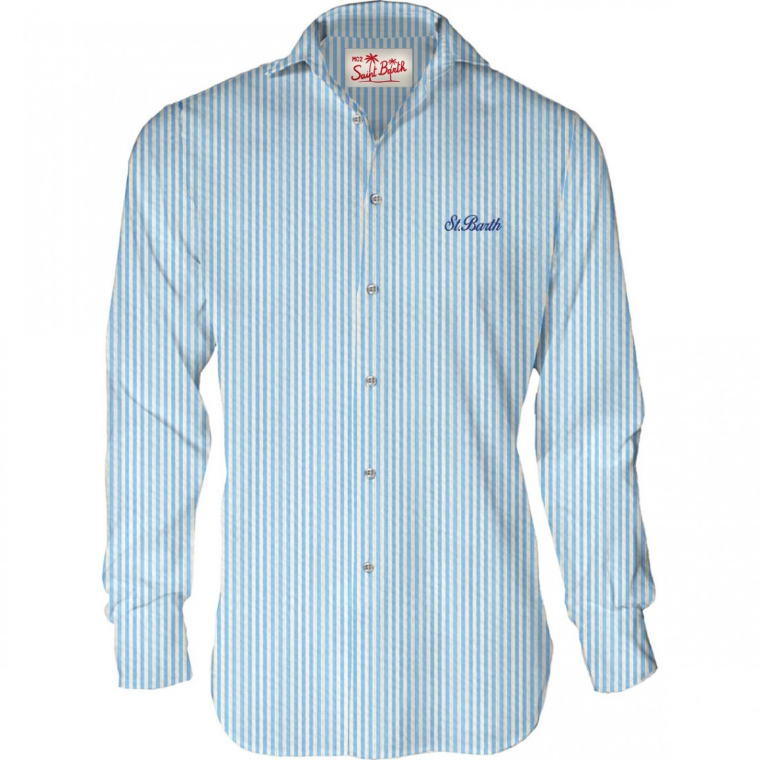 SHIRT PAMPLONA STRIPES S 31 EMB MC2 SAINT BARTH PAMP001 04481F