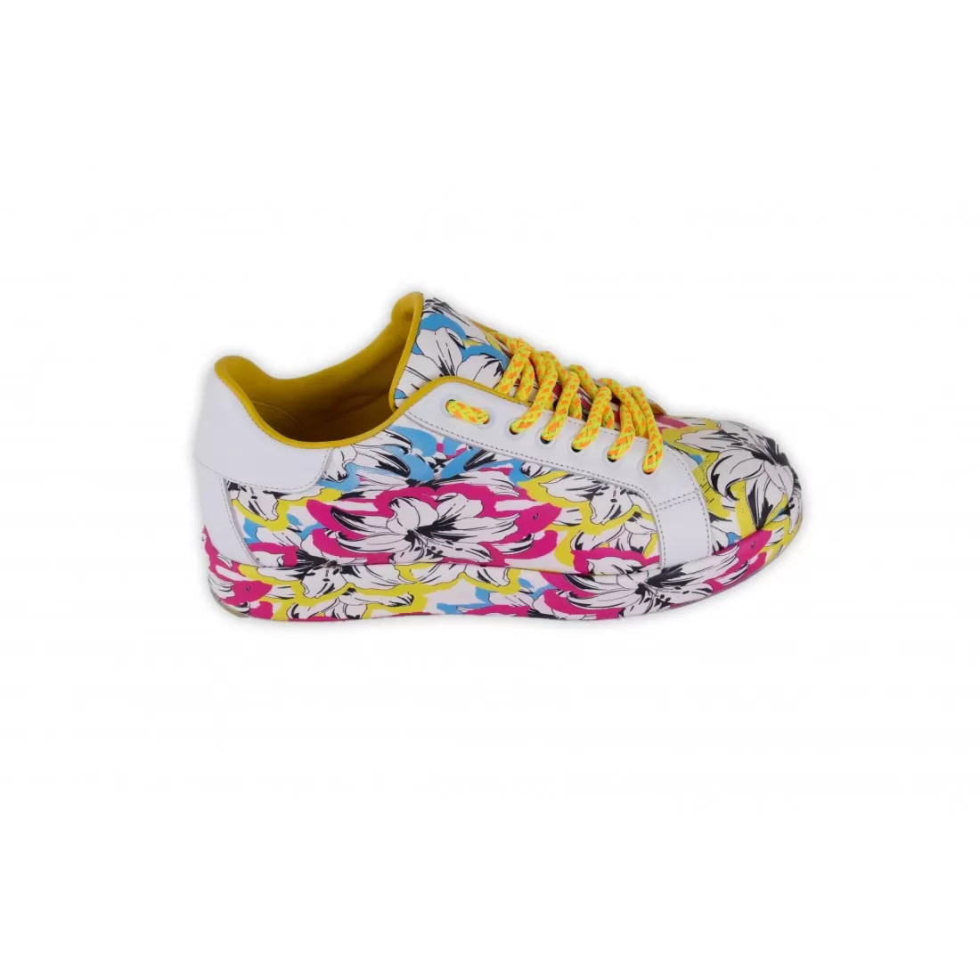 SNEAKERS FIORI MULTICOLOR / RISE 22YA-1215 BIANCO