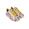 SNEAKERS FIORI MULTICOLOR / RISE 22YA-1215 BIANCO