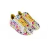 SNEAKERS FIORI MULTICOLOR / RISE 22YA-1215 BIANCO