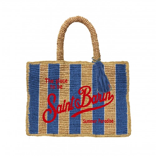 VANITY MINI RAFFIA STRIPES POP V 61 EMB MC2 SAINT BARTH VAMI004 00233F