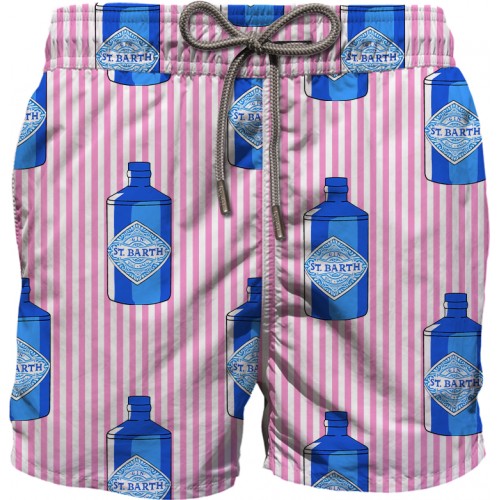SWIMSHORT GUSTAVIA GIN MARE STRIPES S 21 MC2 SAINT BARTH GUS0001 03758F