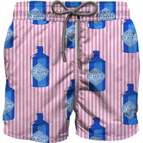 SWIMSHORT GUSTAVIA GIN MARE STRIPES S 21 MC2 SAINT BARTH GUS0001 03758F