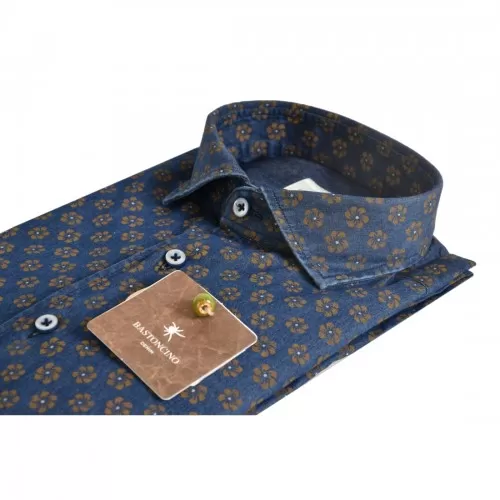 CAMICIA A FIORI BASTONCINO B4104.164 01