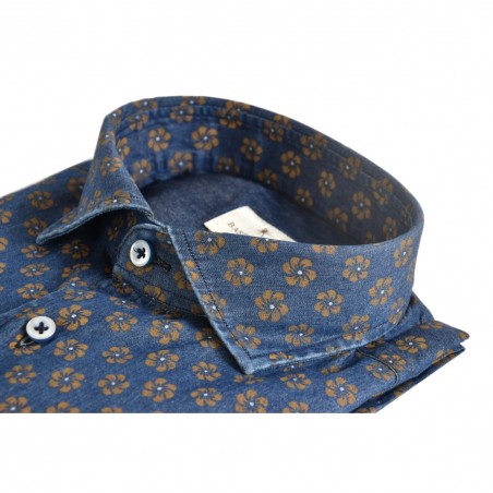 CAMICIA A FIORI BASTONCINO B4104.164 01
