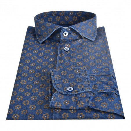 CAMICIA A FIORI BASTONCINO B4104.164 01