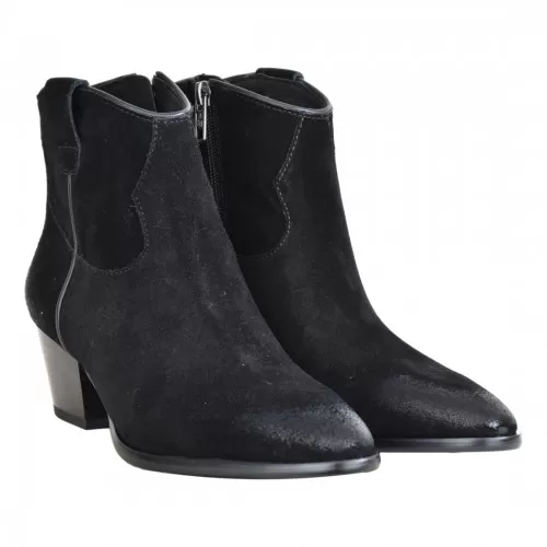 STIVALETTO IN CAMOSCIO ASH FAME01 BLACK
