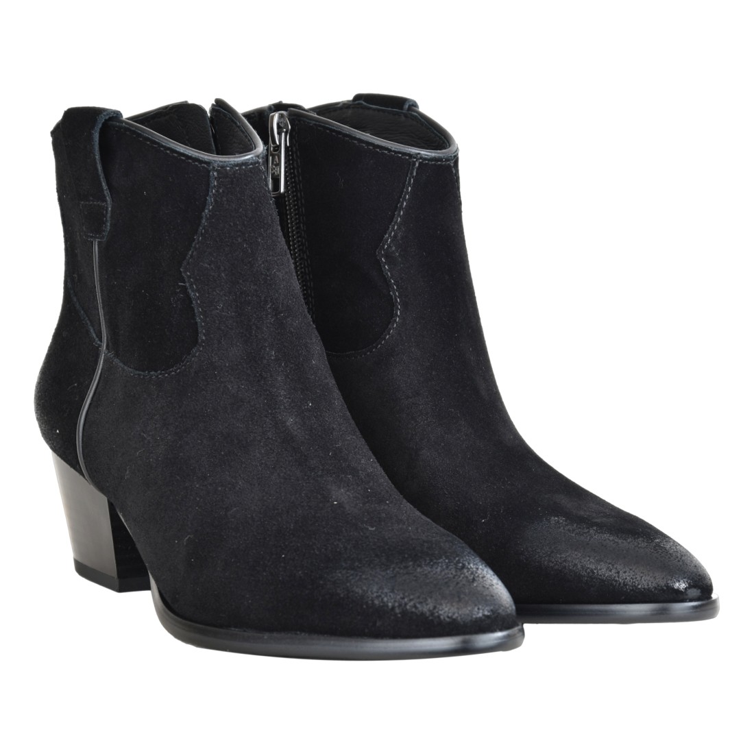 STIVALETTO IN CAMOSCIO ASH FAME01 BLACK