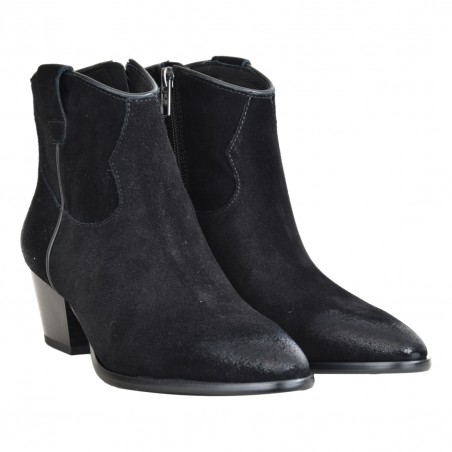 STIVALETTO IN CAMOSCIO ASH FAME01 BLACK