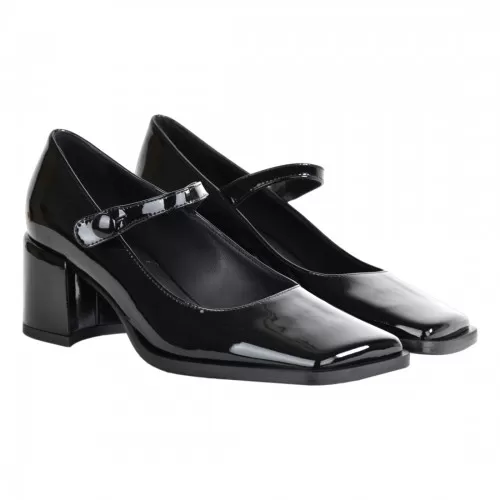 DECOLLETE VERNICE CON CINTURINO GIAMPAOLO VIOZZI GI0104 NERO