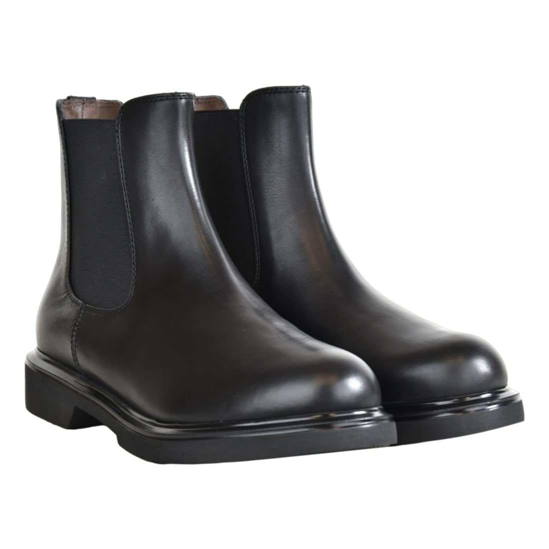 CHELSEA IN PELLE LA PARIGINA S5001-G NERO