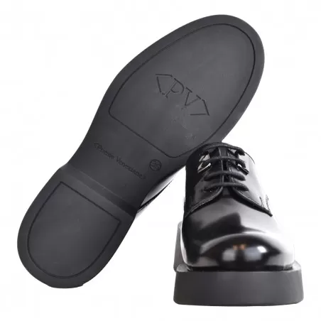 DERBY IN PELLE POESIE VENEZIANE TAG1 NERO