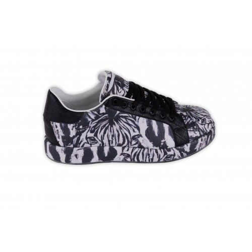 SNEAKERS CROCODILE LEATHER / RISE 22YA-1219 NERO