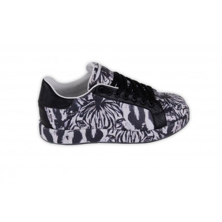 SNEAKERS CROCODILE LEATHER / RISE 22YA-1219 NERO