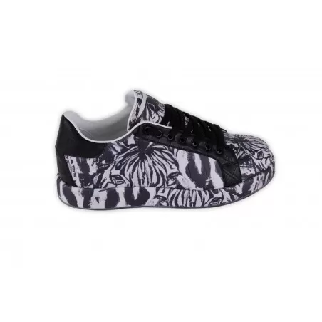 SNEAKERS CROCODILE LEATHER / RISE 22YA-1219 NERO