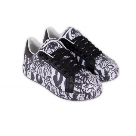SNEAKERS CROCODILE LEATHER / RISE 22YA-1219 NERO