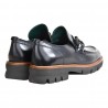 MOCASSINO IN PELLE CON MORSETTO LA PARIGINA 324/435/24 NERO