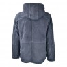 MAN GOAT SUEDE LEATHER JACKET BULLY 5625 BLU/MORO