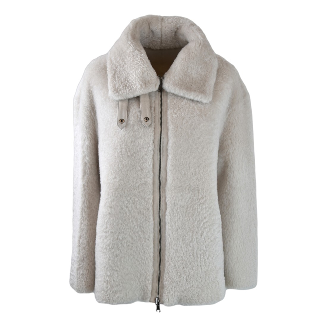 WOMAN SHEARLING JACKET SWORD  6.6.44 8878 CHALK