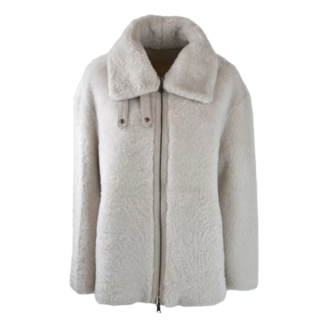 WOMAN SHEARLING JACKET SWORD  6.6.44 8878 CHALK