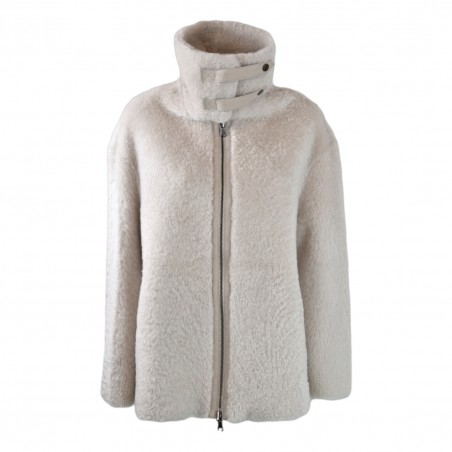 WOMAN SHEARLING JACKET SWORD  6.6.44 8878 CHALK