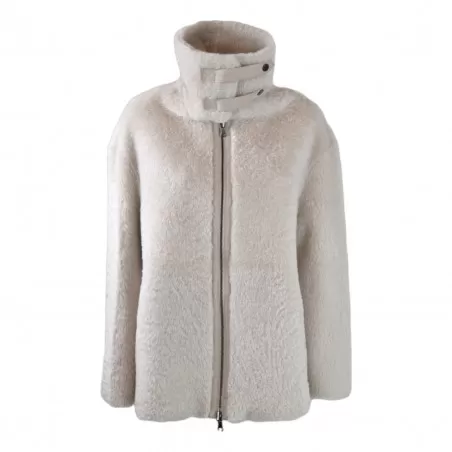 WOMAN SHEARLING JACKET SWORD  6.6.44 8878 CHALK