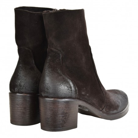 STIVALETTO CON ZIP STRATEGIA A4560 EBANO