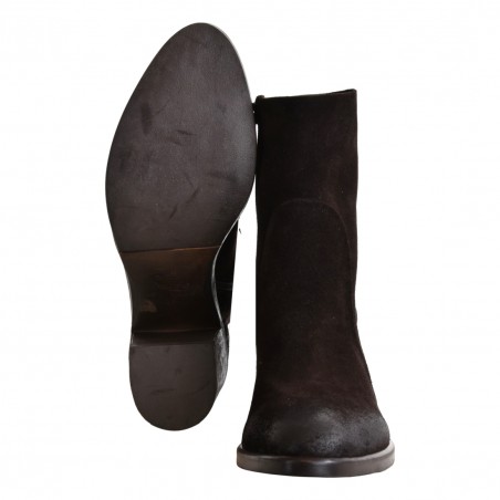 STIVALETTO CON ZIP STRATEGIA A4560 EBANO