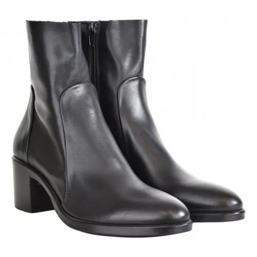 STIVALETTO CON ZIP STRATEGIA A4560 NERO