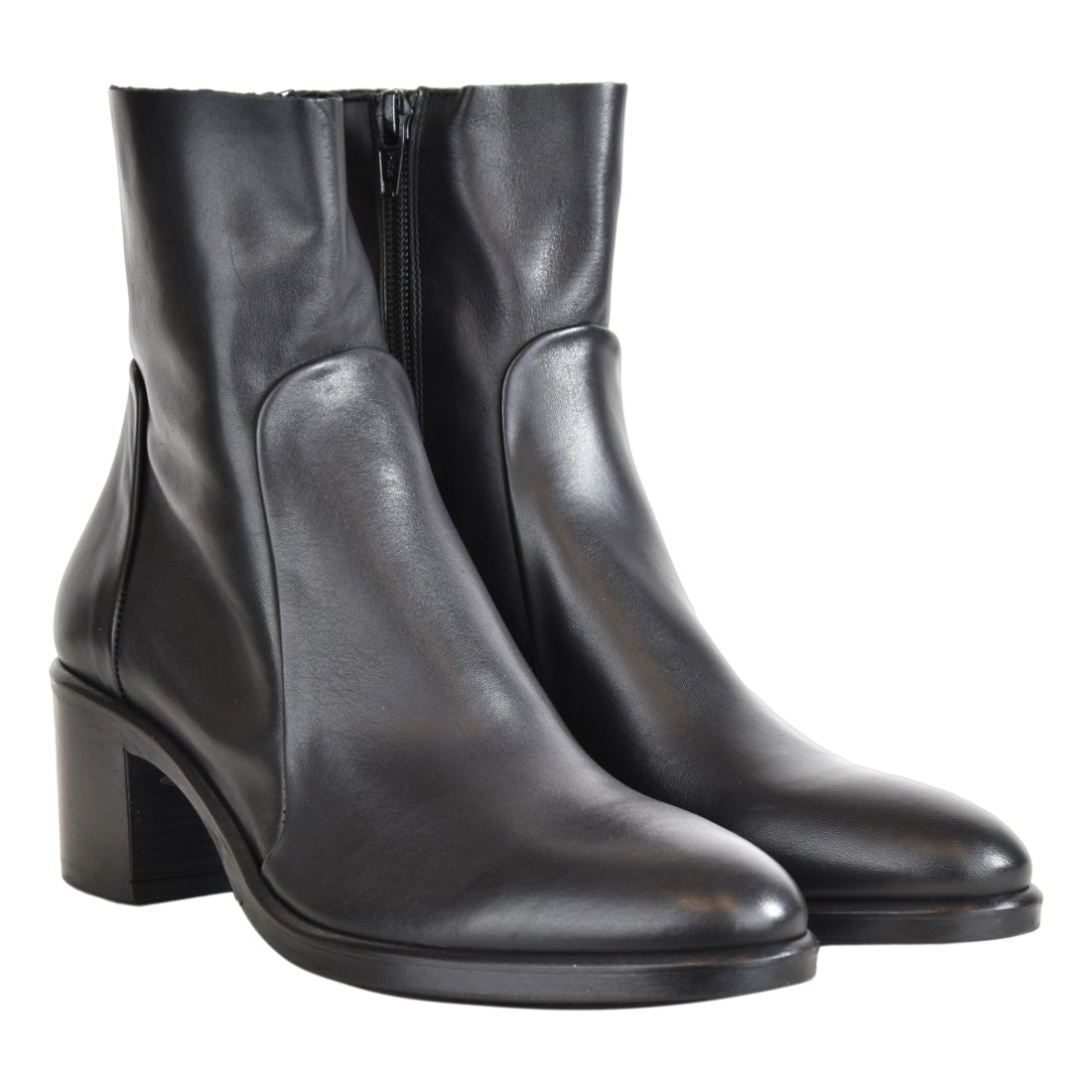 STIVALETTO CON ZIP STRATEGIA A4560 NERO