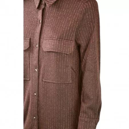 CAMICIA LUCE MABEL MARRONE