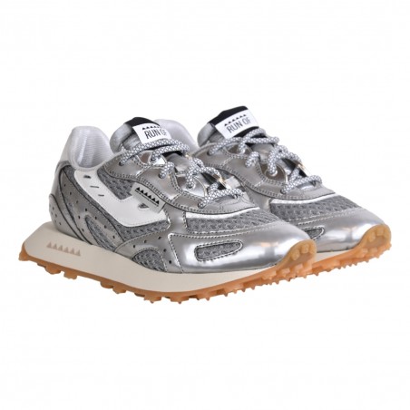 SNEAKERS SATIN W RUN OF SATIN-W ARGENTO