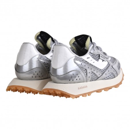 SNEAKERS SATIN W RUN OF SATIN-W ARGENTO