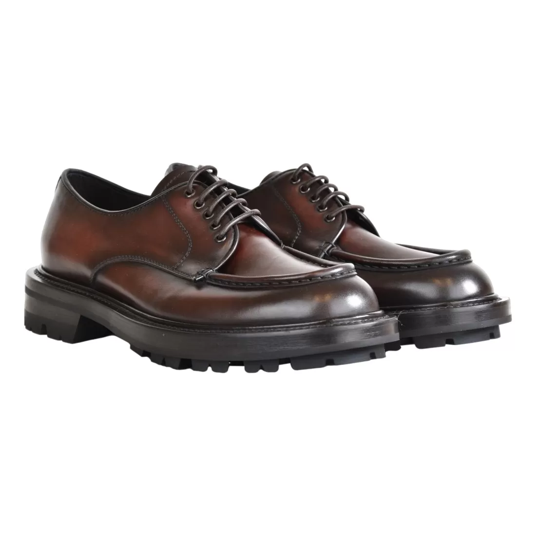 MOCASSINO ALLACCIATO BARRETT 242U053.6 MARRONE